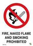 Fire, Naked Flame and Smoking Prohibited